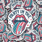 DC 1668- Party in the usa Die Cut Sticker