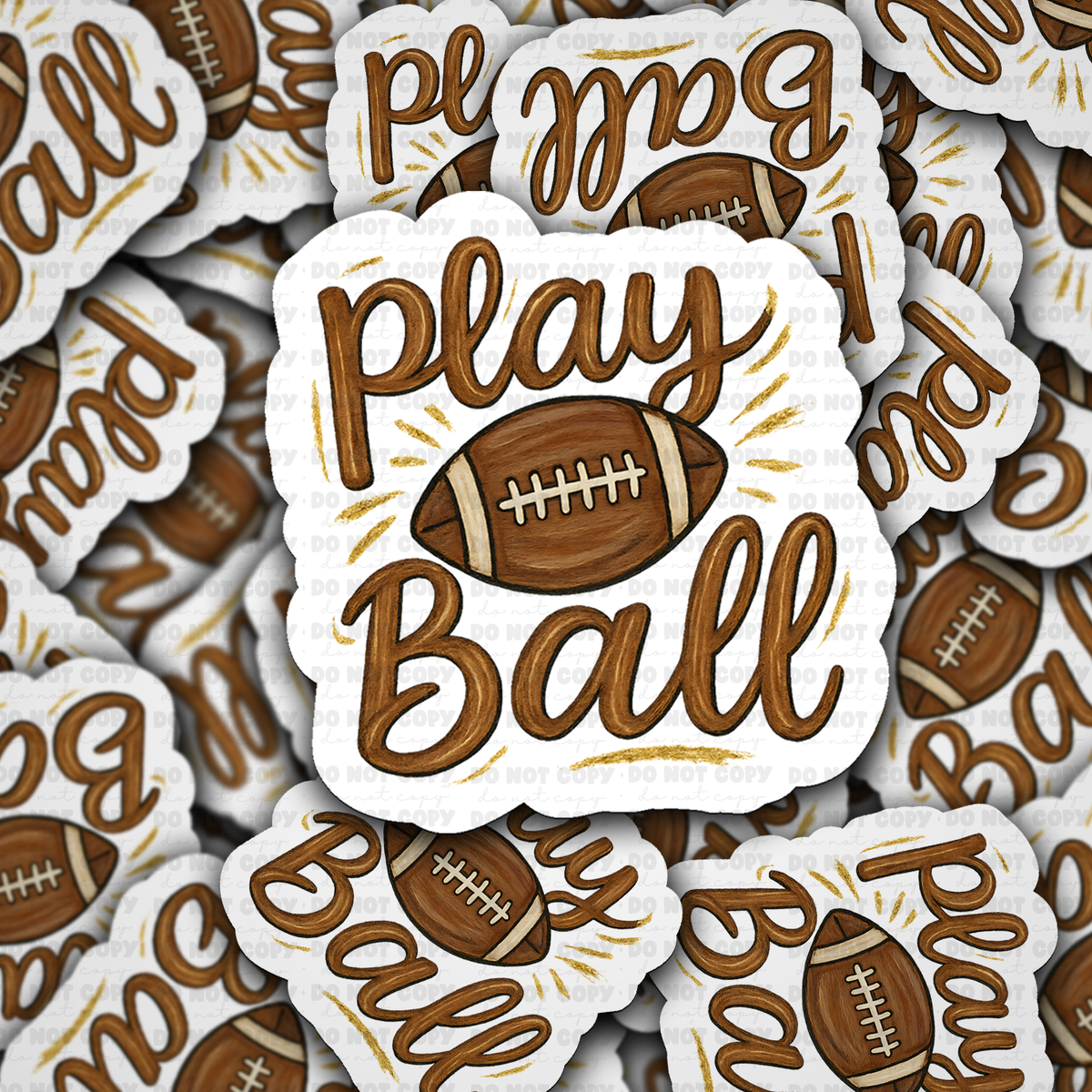 DS 3307 - Play Ball Die Cut sticker