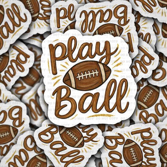 DS 3307 - Play Ball Die Cut sticker