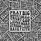 dc477 Pray big worry small Die cut sticker 3-5 Business Day TAT