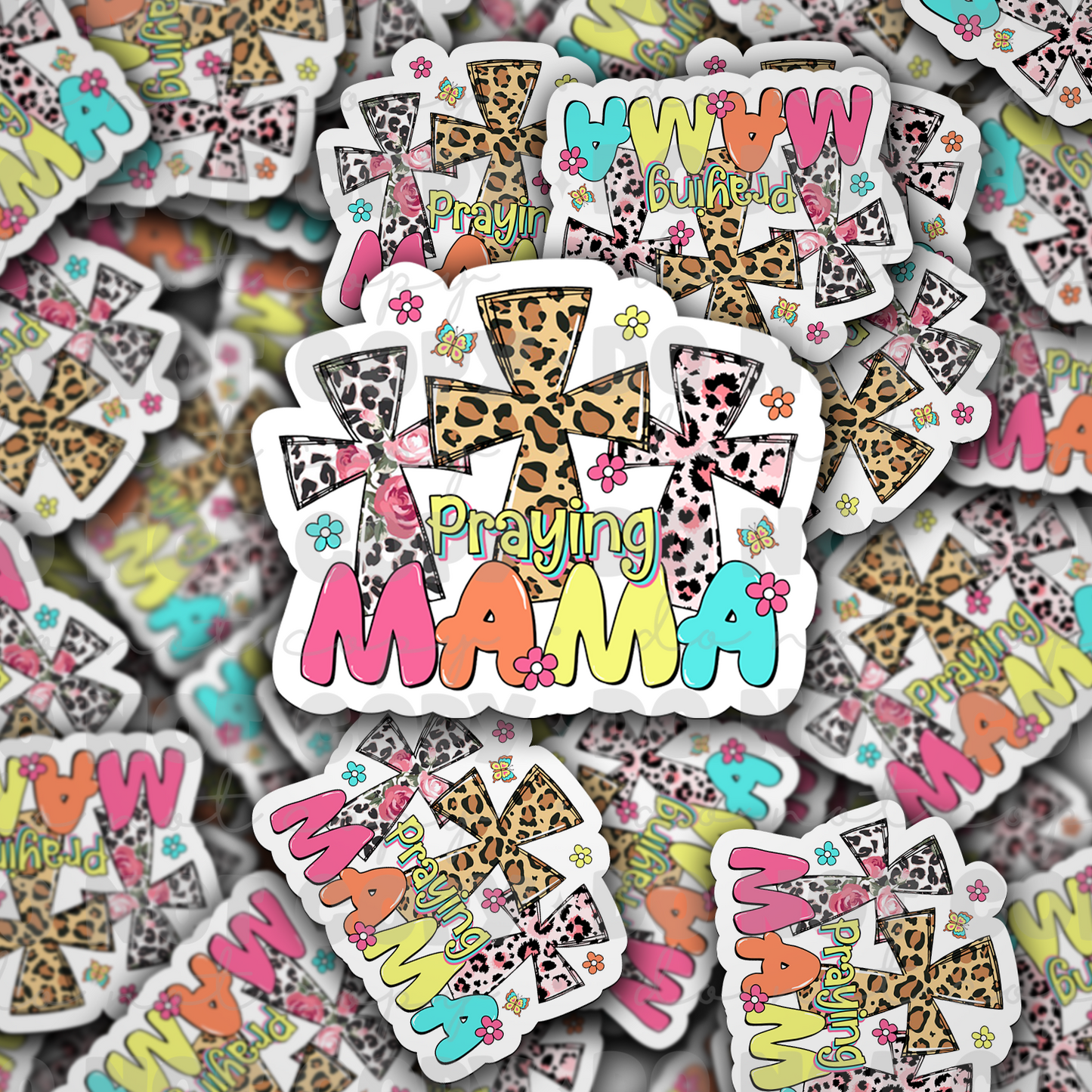 DC 1897 - Praying Mama Die Cut Sticker