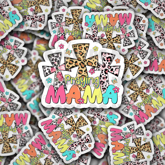 DC 1897 - Praying Mama Die Cut Sticker