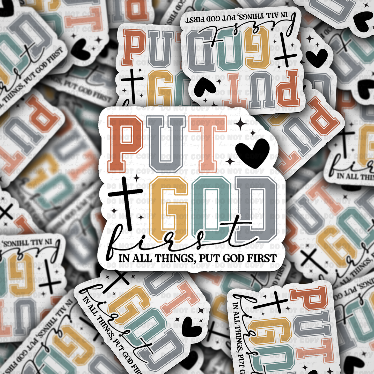 DC 2111 - Put God First Die Cut Sticker