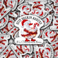 DC 2185 - Quit duckin around it's Christmas time Die Cut Sticker