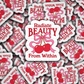 DS 2341 - Radiate beauty from within Die Cut Sticker