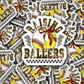 DS - 2625 Raising ballers softball and baseball Die Cut sticker