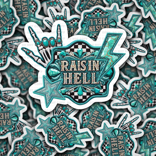 DC 1716 - Raisin Hell Die Cut Sticker