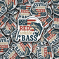 DC 1921 - Red white and bass Die Cut Sticker