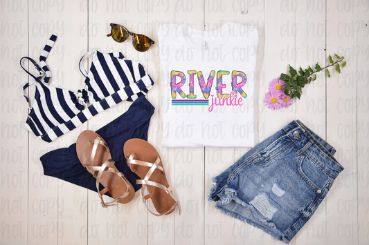 River Junkie Tie dye *DREAM TRANSFER* DTF