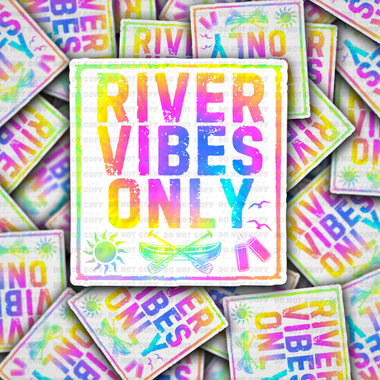 DC 1839 - River vibes only Die Cut Sticker