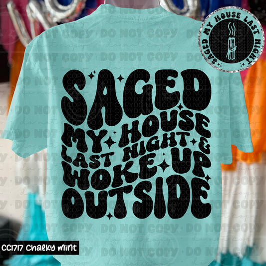 6541 - Saged my house last night woke up outside *DTF Transfer
