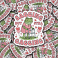DS - 2699 Sagging but still gagging Die Cut sticker