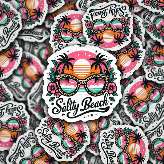 DC 1922 - Salty beach Die Cut Sticker