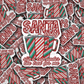 DC543 Santa baby slip a cup under the tree Die cut sticker 3-5 Business Day TAT