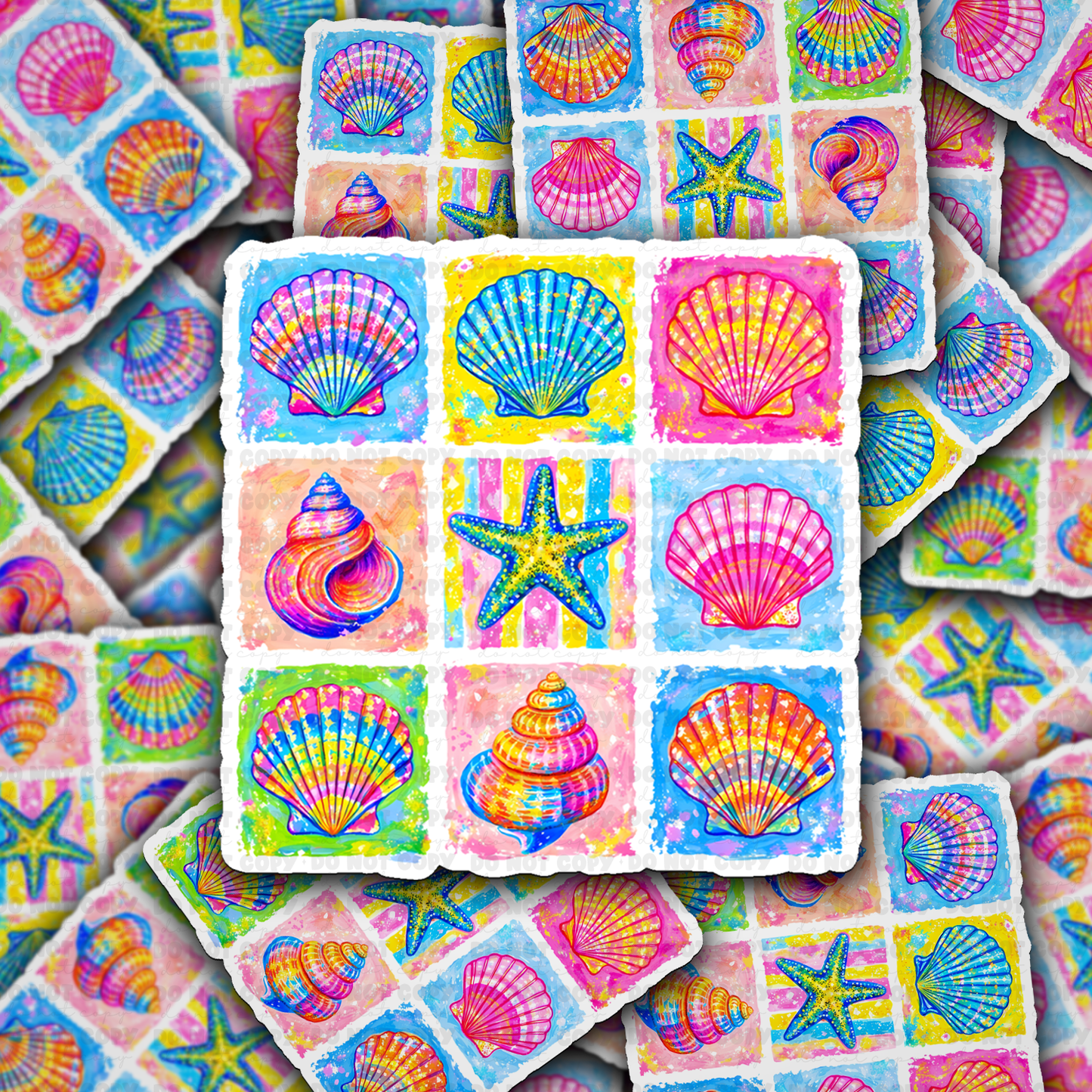DS 3073 - Seashells Die Cut sticker