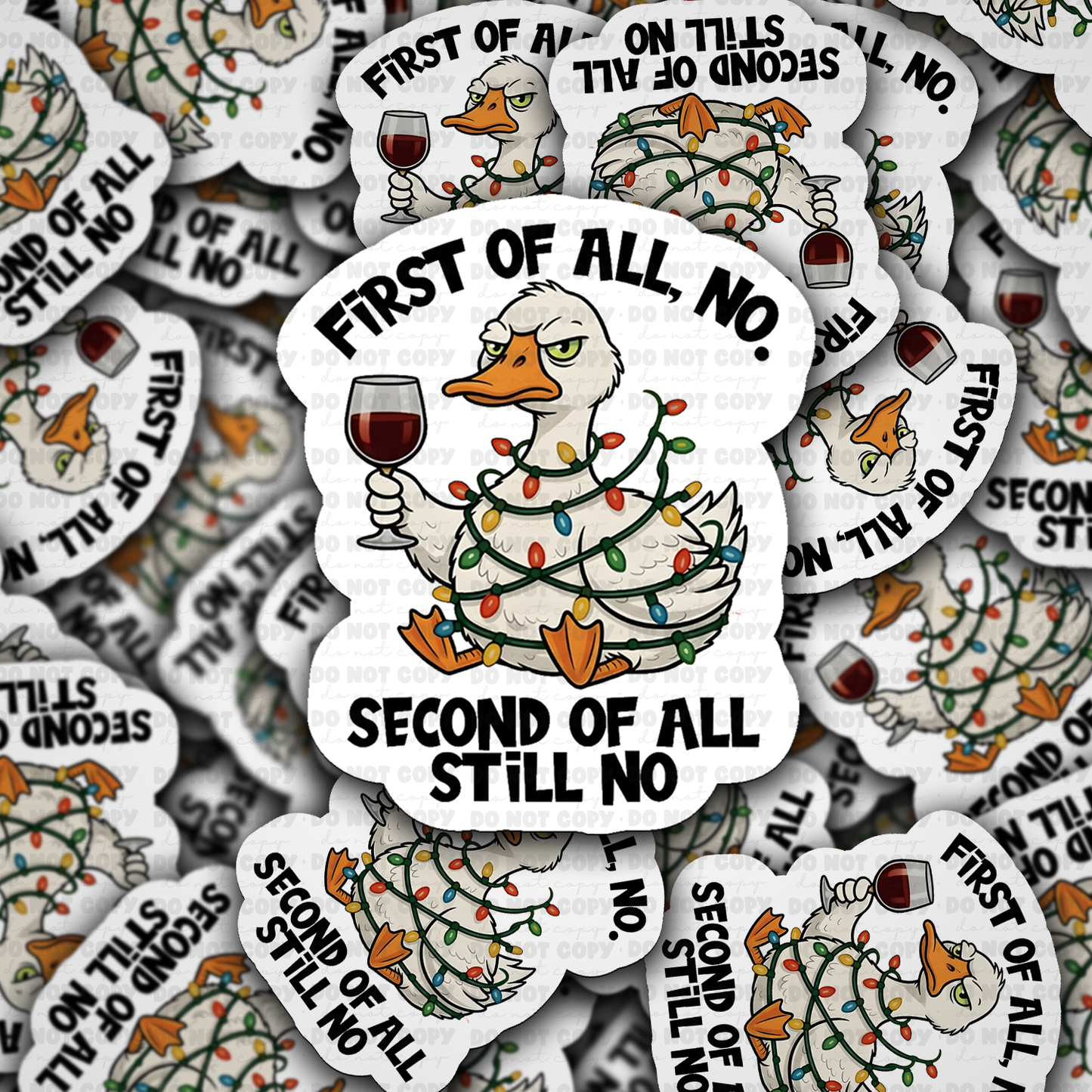 DC 2220 - First of all no, Second of all still no Die Cut Sticker