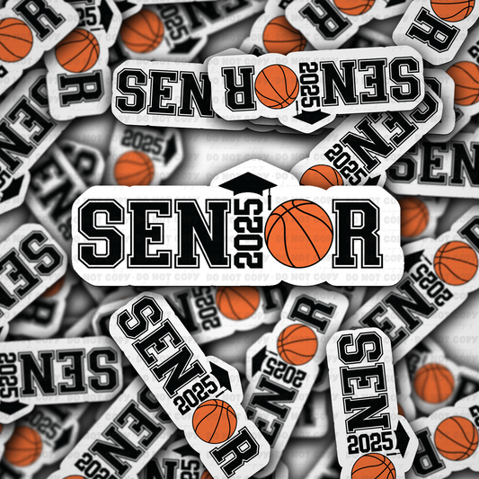 DC 1481 - Senior basketball 2025 die cut sticker