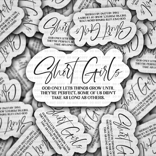 DS 2948- Short girls Die Cut sticker