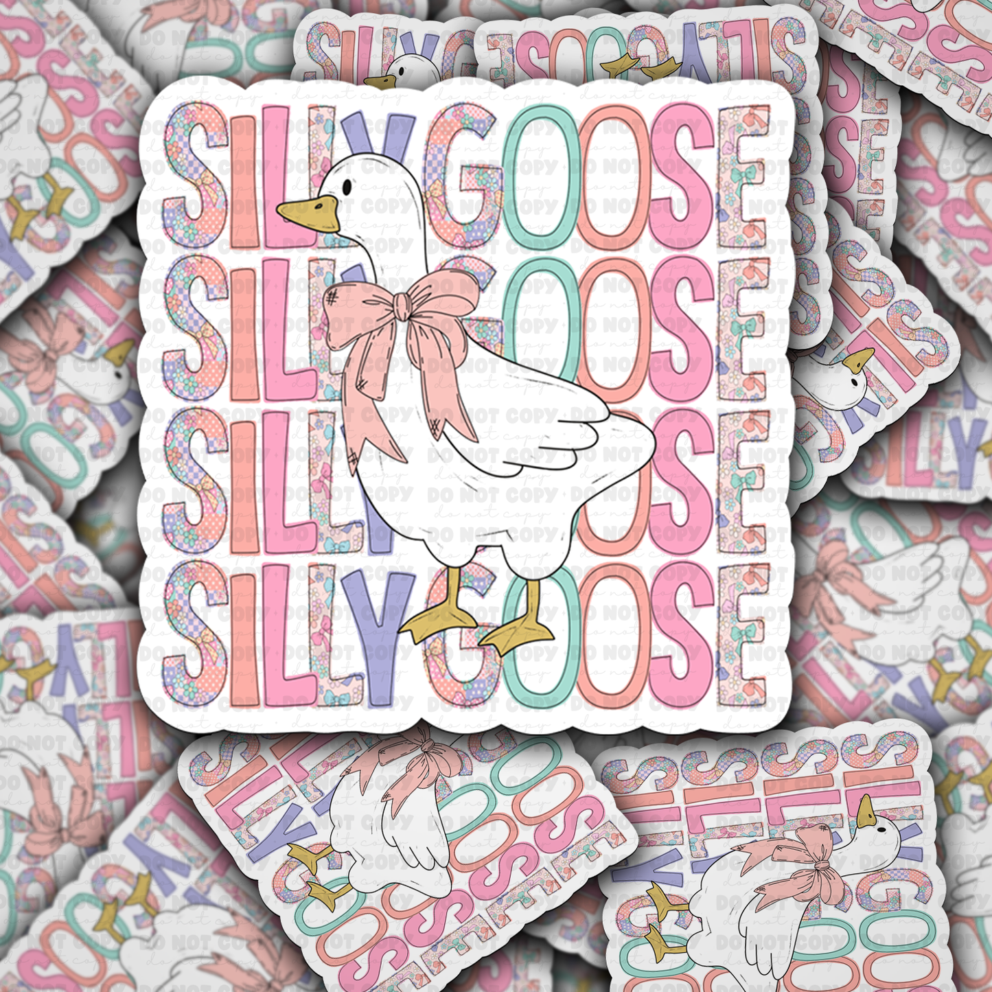 DC 1650 - Silly goose Die Cut Sticker