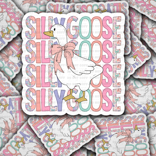 DC 1650 - Silly goose Die Cut Sticker