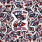 DC 1666- Sippin on liber-tea Die Cut Sticker