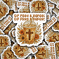 DC 2134 - Sip pray repeat Die Cut Sticker
