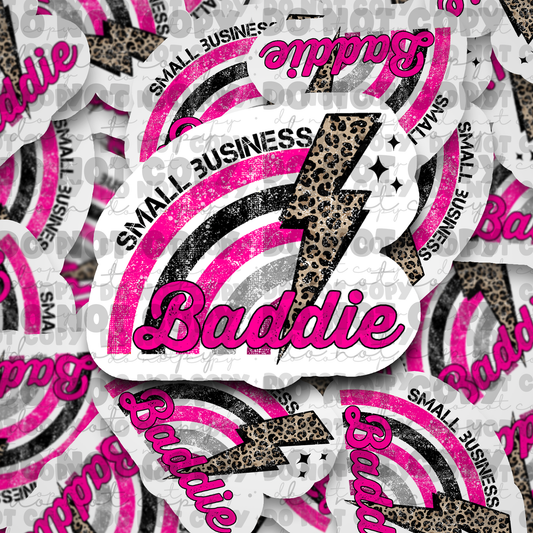 Small Business Baddie Die cut sticker 3-5 Business Day TA