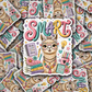 DS 3233 - Smart Lama Die Cut sticker