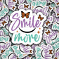 DC 1337 Smile more - die cut sticker