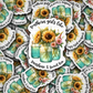 DC 1681-  southern girls like sunshine & sweet tea Die Cut Sticker