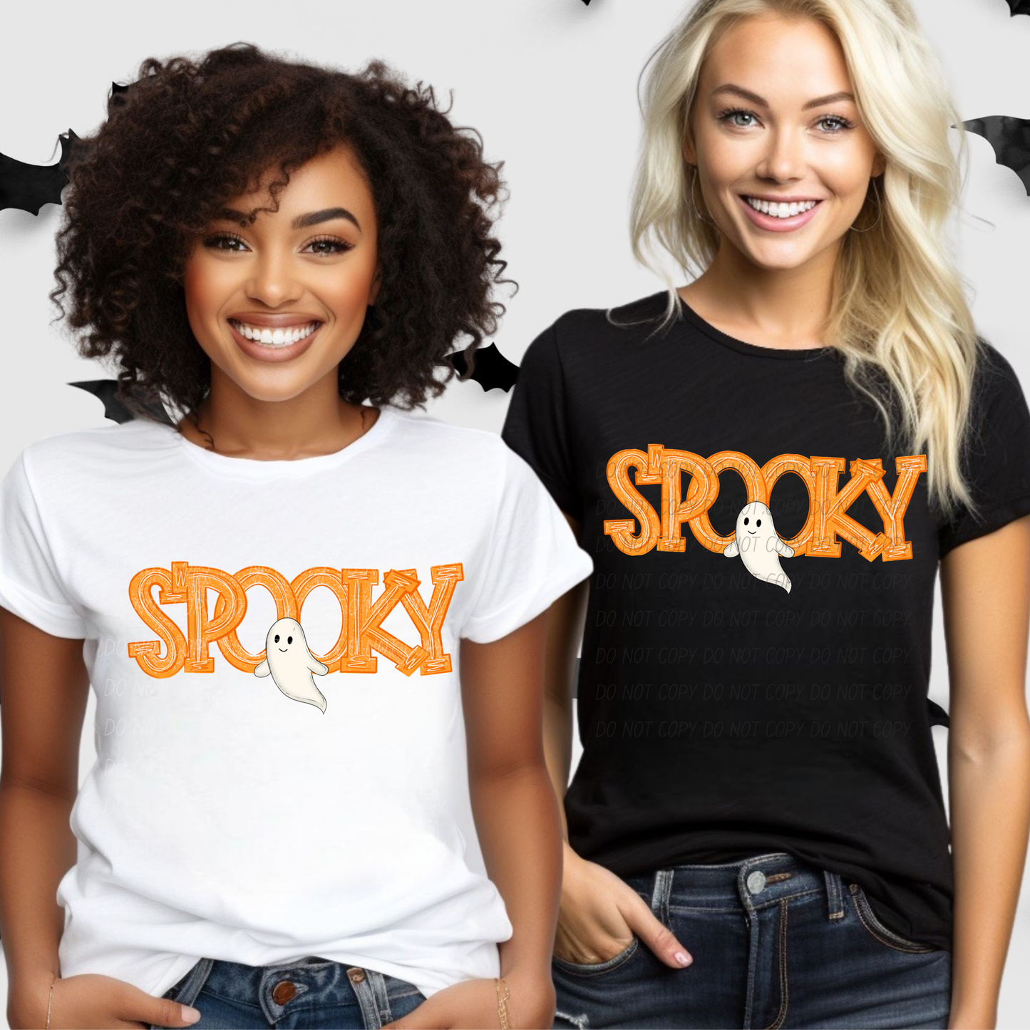 6834 - Spooky with ghost *DTF Transfer
