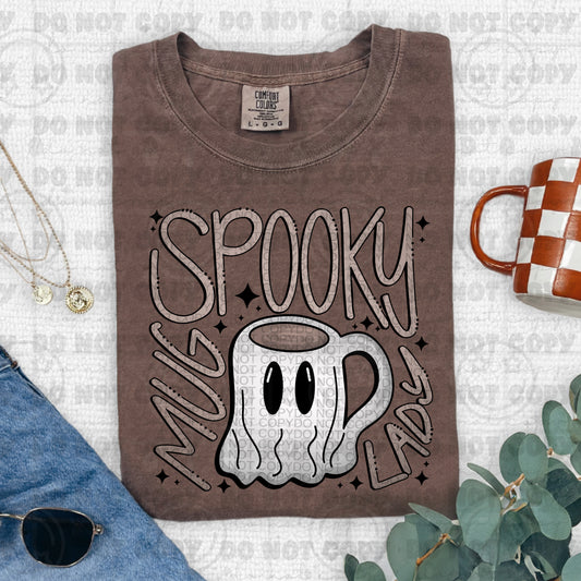 6509 - Spooky mug lady *DTF Transfer