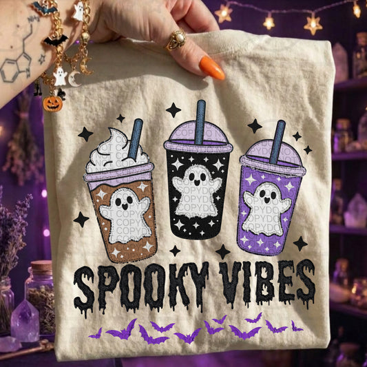 6821 - Spooky vibes coffee cups *DTF Transfer