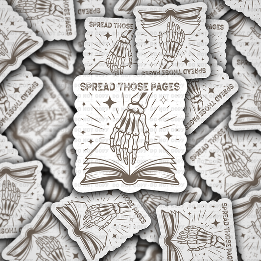 DS - 2416 Spread those pages Die Cut Sticker
