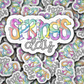 DC 1653 - Spring days Die Cut Sticker