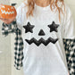 6820 - Jackolantern faux sequin star eyes *DTF Transfer