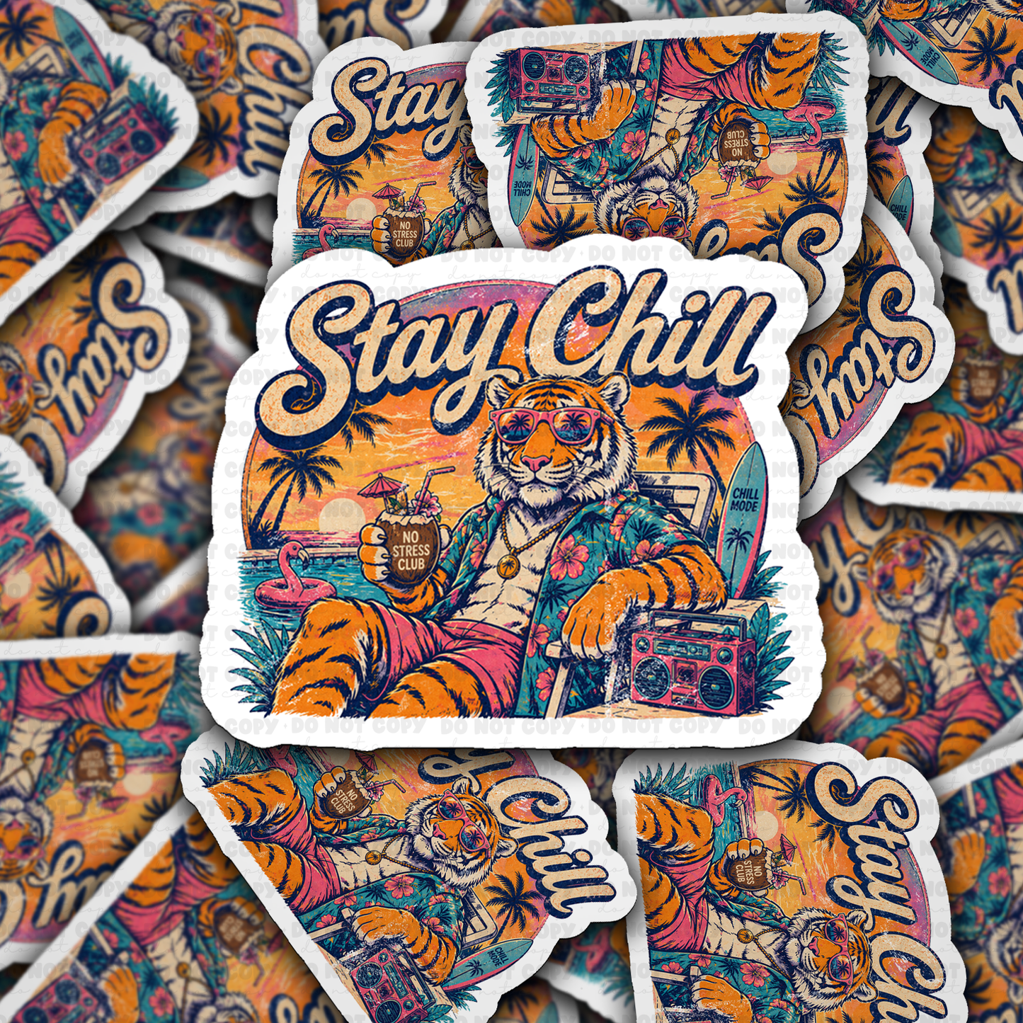 DS 3192 - Stay Chill Die Cut sticker