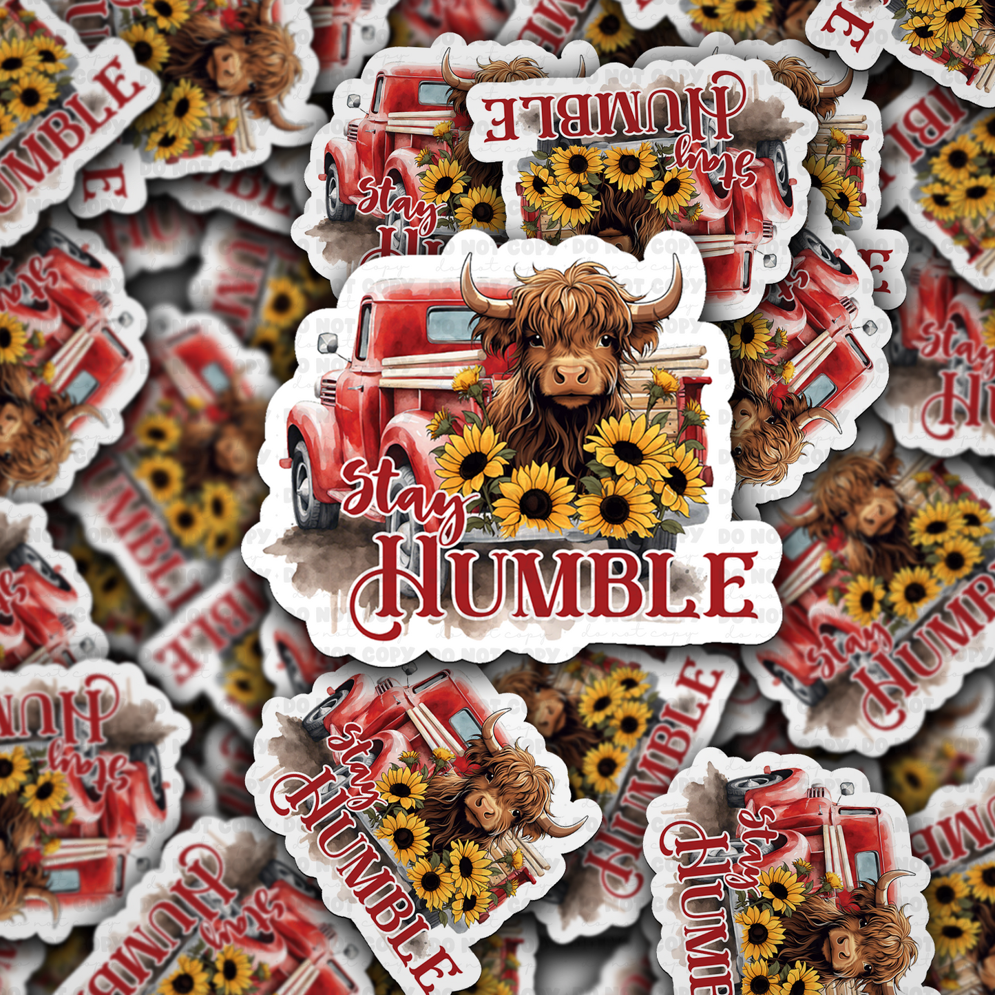 DC 1989 - Stay humble Die Cut Sticker
