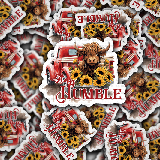 DC 1989 - Stay humble Die Cut Sticker