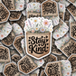 DS - 2431 Stay kind coffee cup Die Cut Sticker