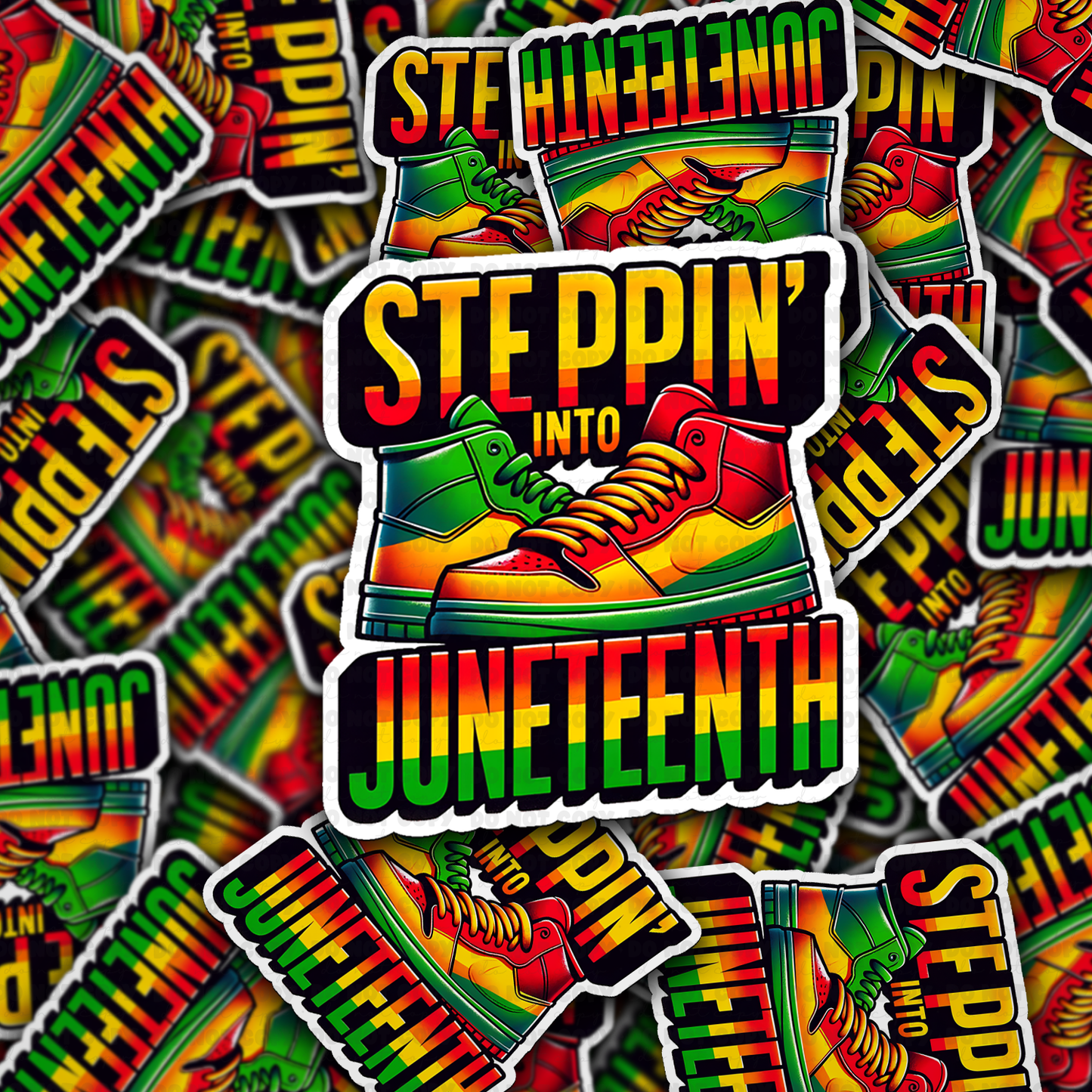 DS 3076 - Steppin Into Die Cut sticker
