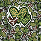 DC 1381 St Patrick's day hearts - die cut sticker