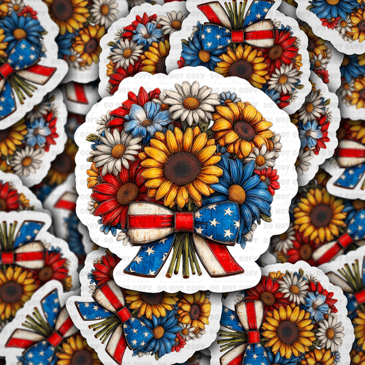 DS 2991 - Sunflower Bouquet Die Cut sticker
