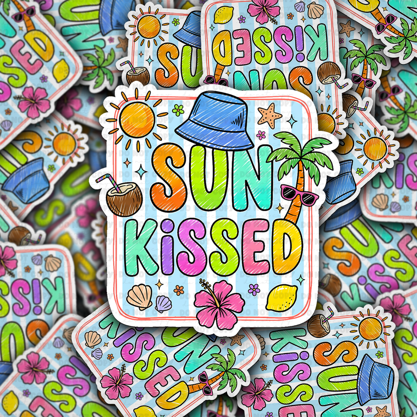 DS 2849 - Sunkissed Die Cut sticker