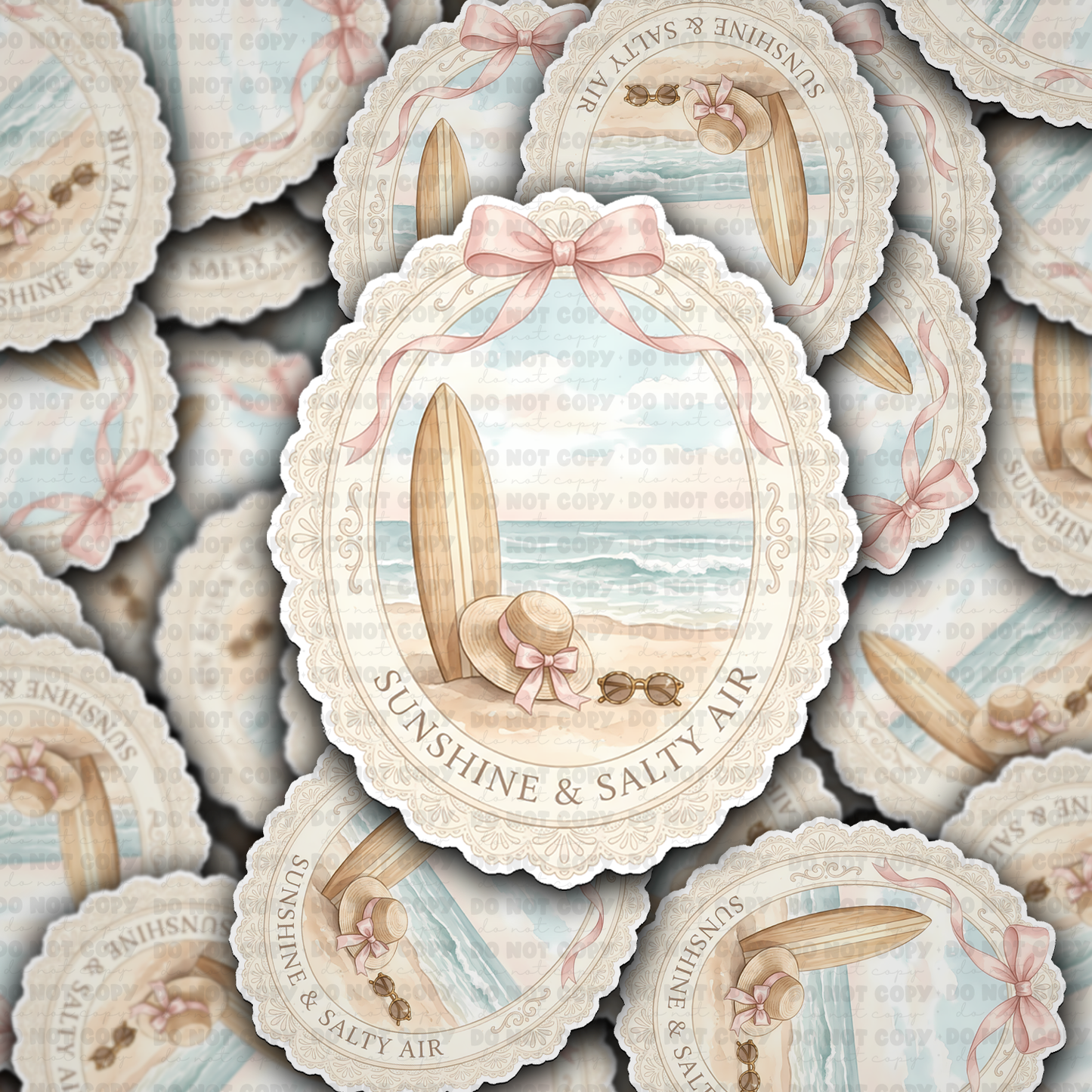 DS 2792 - Sunshine and salty air Die Cut sticker
