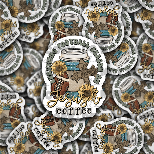 Surviving football season Die cut sticker 3-5 Business Day TAT