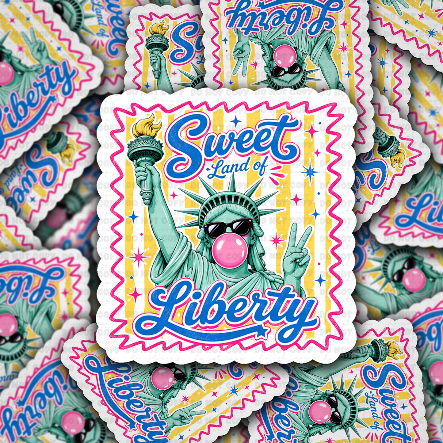 DS 3105 - Sweet Land of Liberty Die Cut sticker