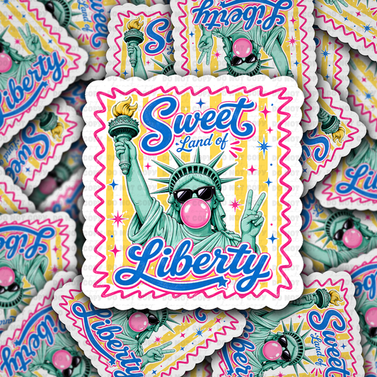 DS 3105 - Sweet Land of Liberty Die Cut sticker