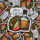 DS 2851 - Tacos & Tequila Die Cut sticker