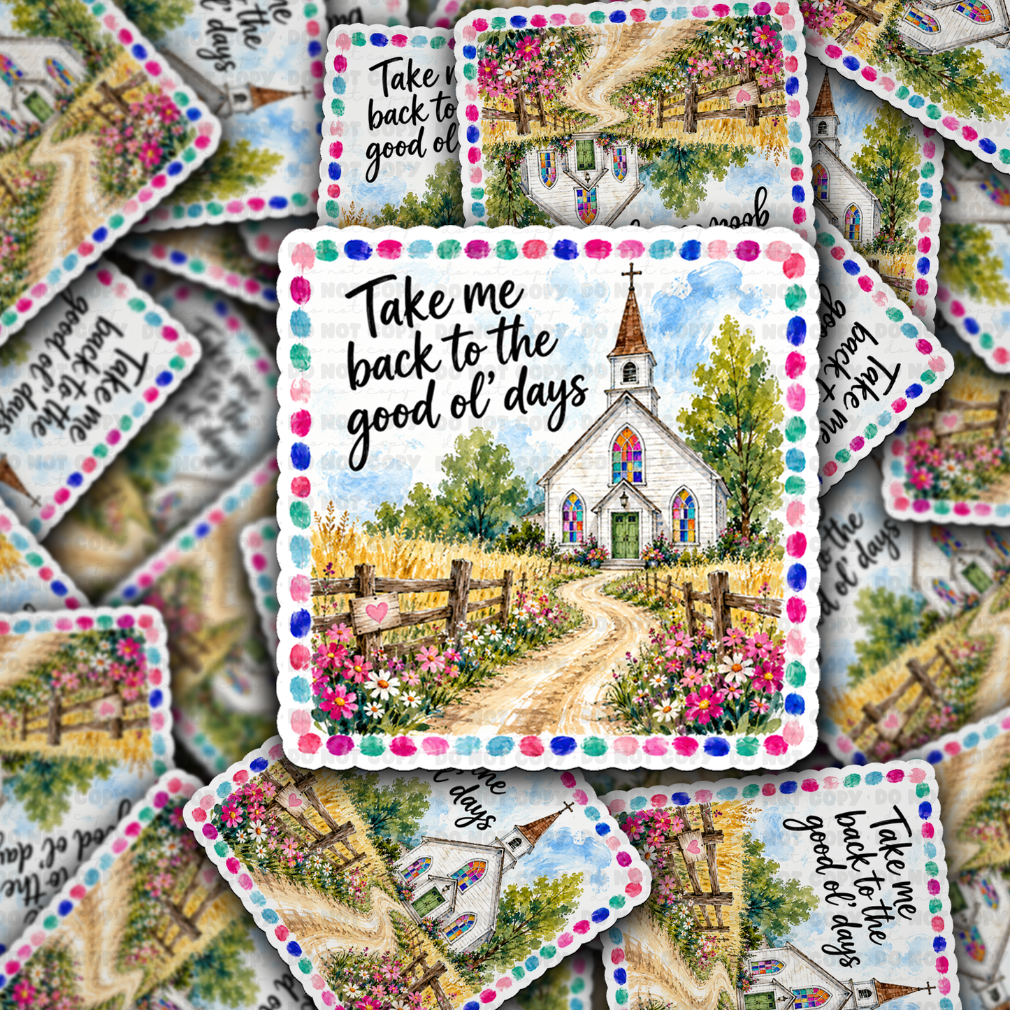 DS 3259 - Take me back to the good ol days Die Cut sticker